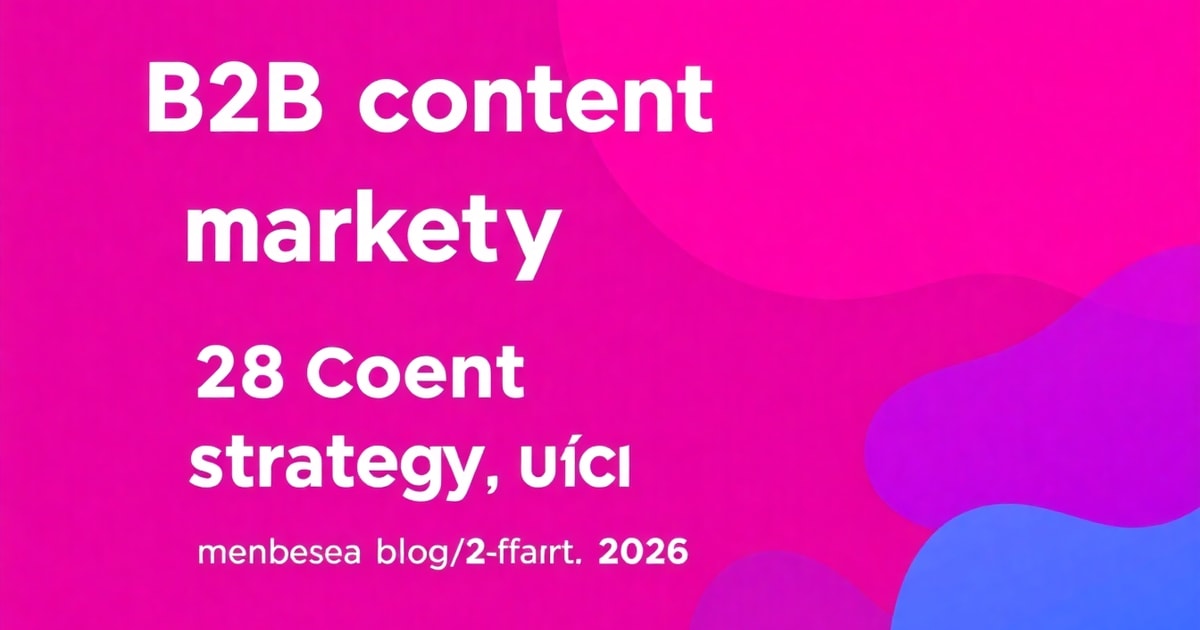 B2B Content Strategy: Hướng Dẫn Toàn Diện Từ A-Z Cho Năm 2026