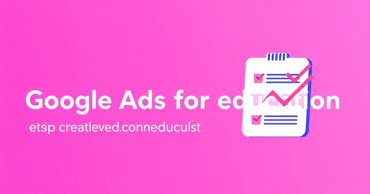 Google Ads Cho Giáo Dục: Checklist Hoàn Chỉnh Để Tối Ưu Ngân Sách 2026
