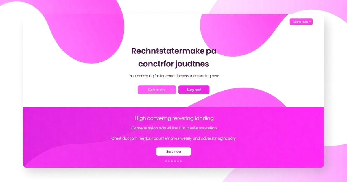 Landing Page Cho Facebook Ads 2026: Bí Quyết Thiết Kế Website Chuyển Đổi Hàng Đầu