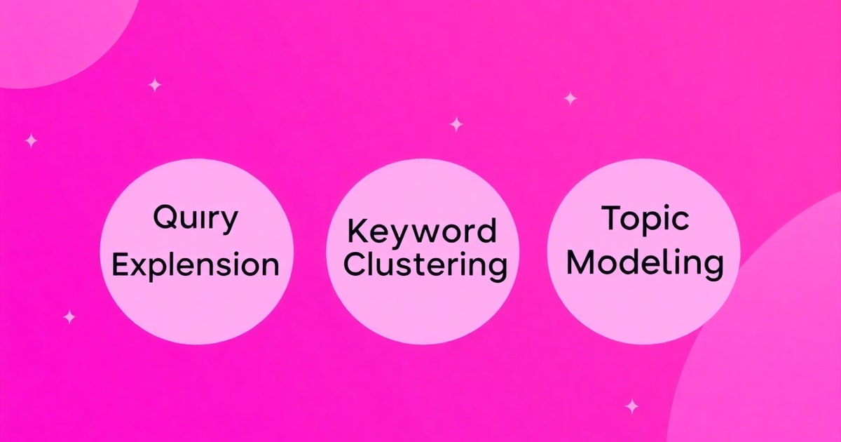 Query Expansion vs Keyword Clustering vs Topic Modeling: Lộ Trình Áp Dụng Query Expansion Tối Ưu Content SEO Cho Người Mới (Chiến Lược 2026)