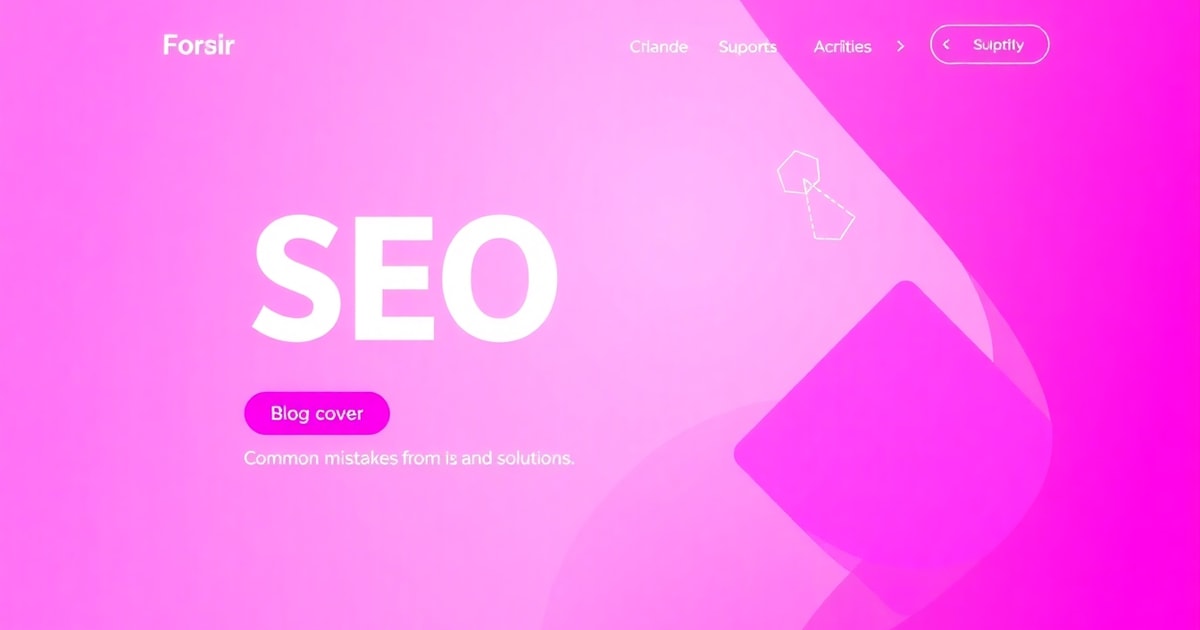 SEO Website Cho Doanh Nghiệp Nhỏ: Sai Lầm Phổ Biến Và Cách Tránh (2026)