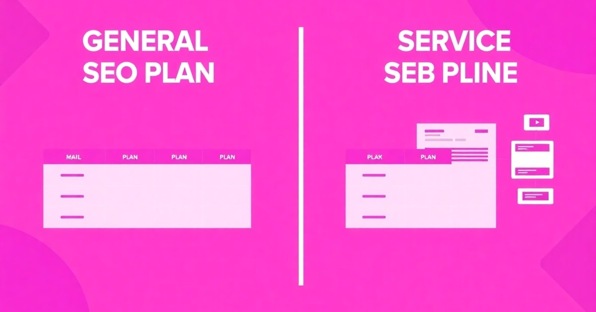 So Sánh Kế Hoạch SEO Và Kế Hoạch SEO Dành Cho Website Dịch Vụ: Nên Chọn Cái Nào Cho Doanh Nghiệp?