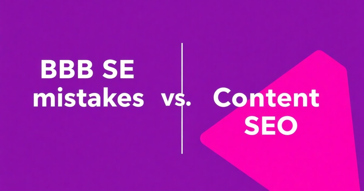 So Sánh Sai Lầm SEO B2B Và Content SEO Là Làm Gì: Nên Chọn Cái Nào Cho Doanh Nghiệp?
