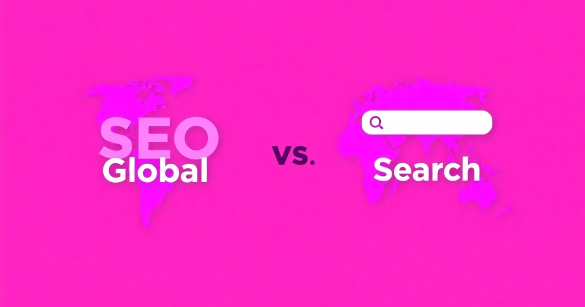 So Sánh SEO Global Là Gì Và SEO Global: Nên Chọn Cái Nào Cho Doanh Nghiệp?