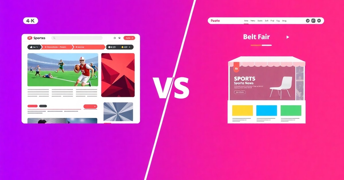 So Sánh Thiết Kế Website Tin Tức Bóng Đá Và Thiết Kế Website Hội Chợ: Nên Chọn Cái Nào Cho Doanh Nghiệp?