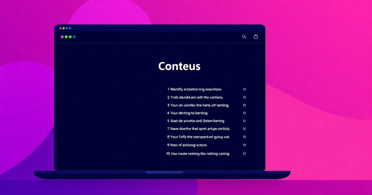 Table Of Content Là Gì? Hướng Dẫn Tối Ưu Mục Lục Chuẩn SEO Cho Website