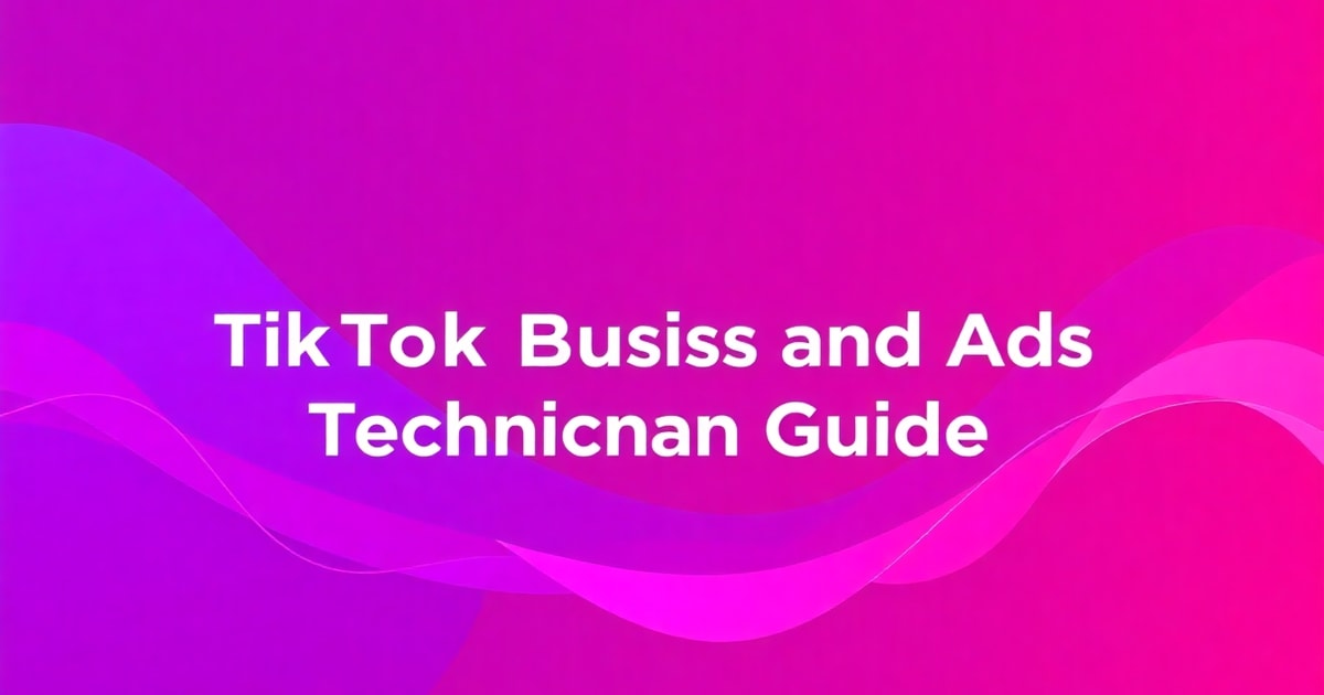 TikTok Business Và TikTok Ads Technician: Hướng Dẫn Toàn Diện Từ A-Z Cho Chiến Lược 2026