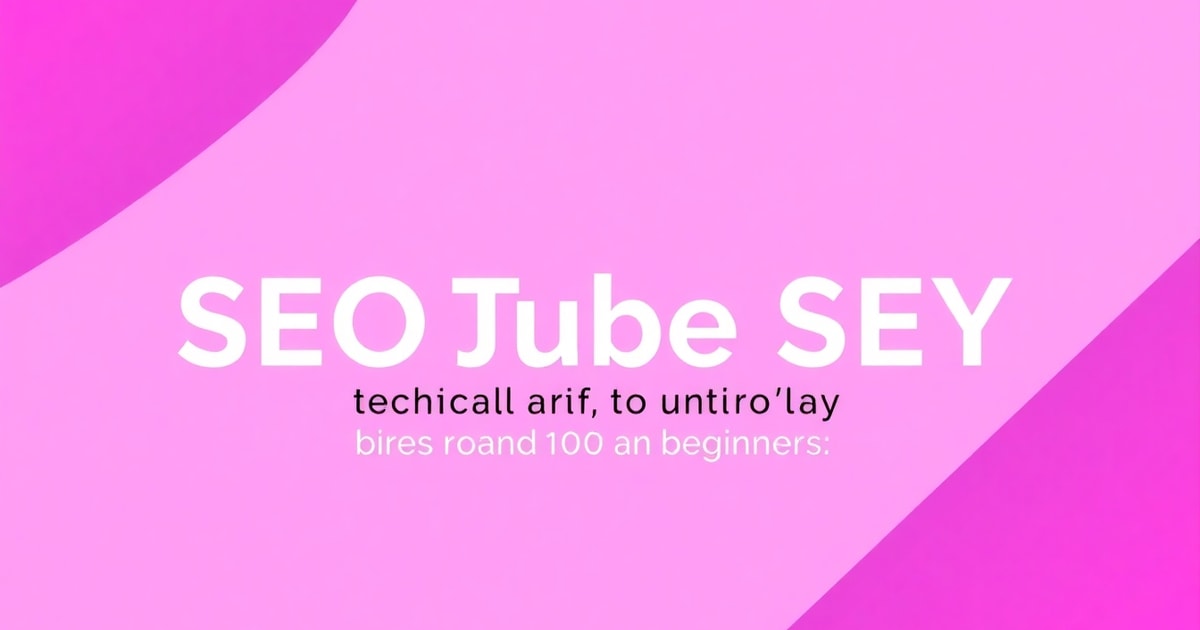 Từ Dịch Vụ Technical SEO Đến Dịch Vụ SEO YouTube: Lộ Trình Hoàn Chỉnh Cho Người Mới